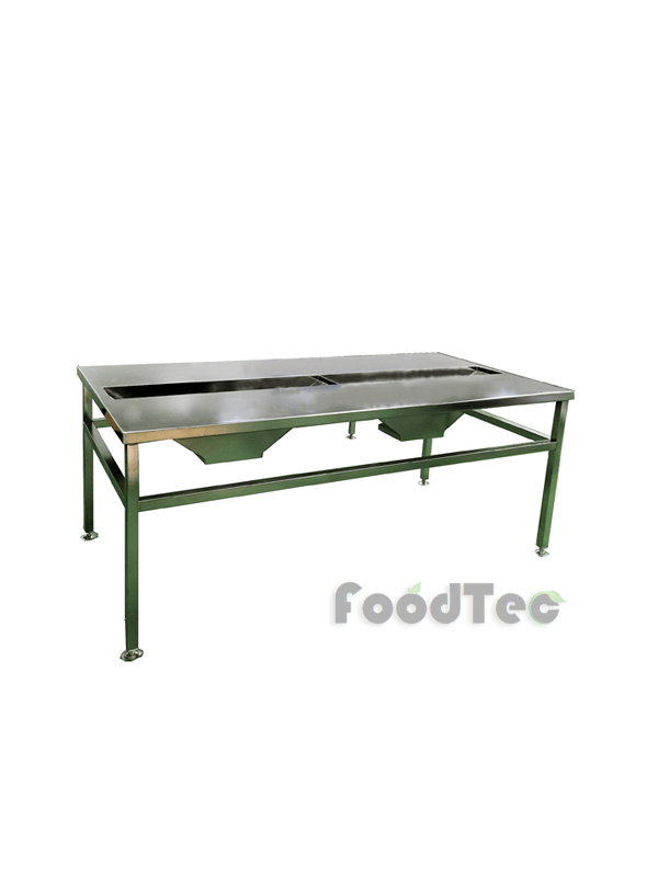 調理型全不銹鋼工作台(中間開孔集料) FT-505A
